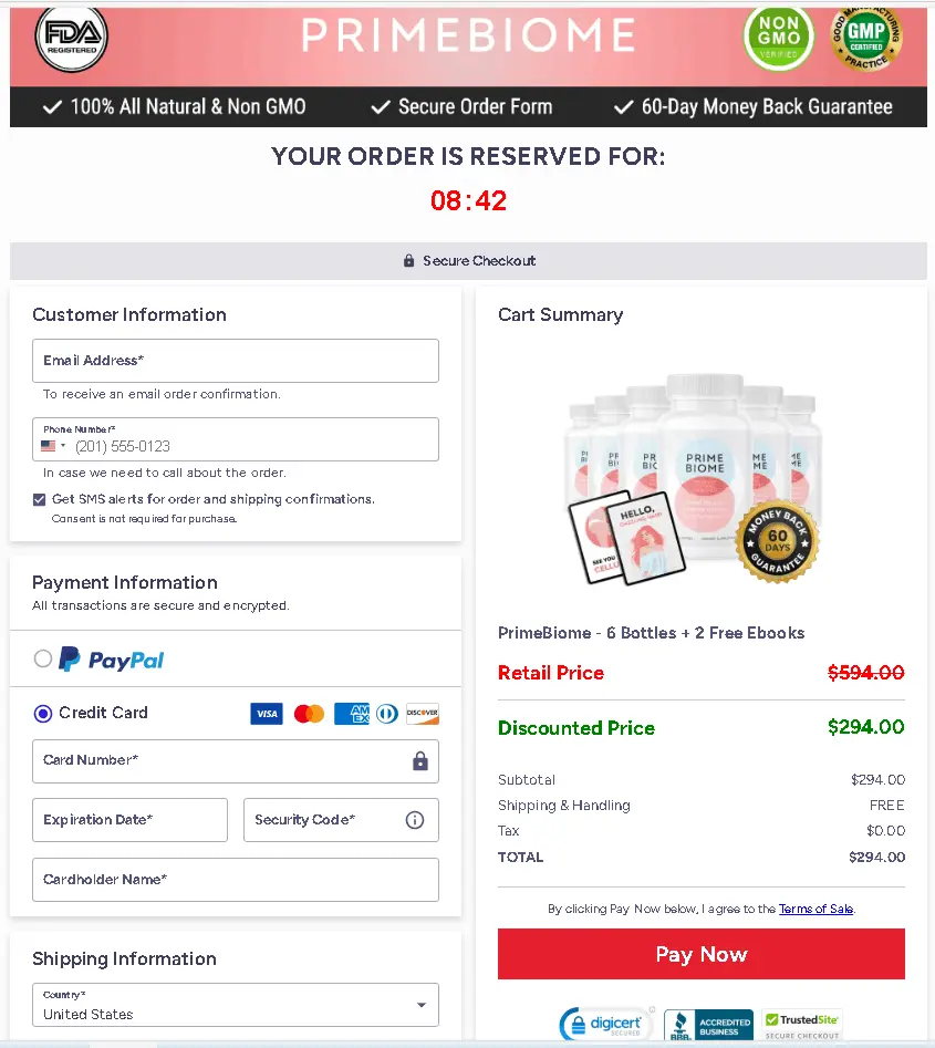 PrimeBiome order